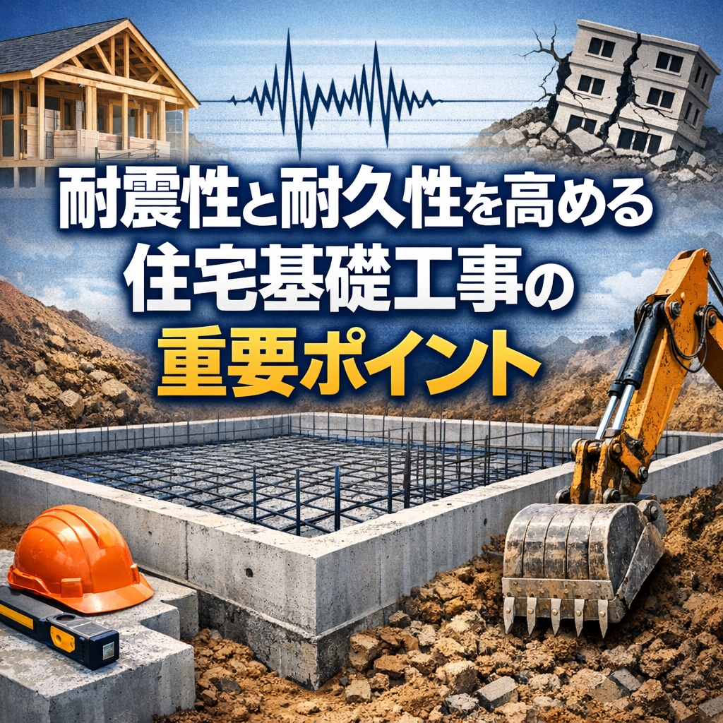 耐震性と耐久性を高める住宅基礎工事の重要ポイント