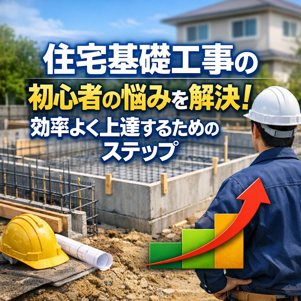 住宅基礎工事の初心者の悩みを解決！効率よく上達するためのステップ